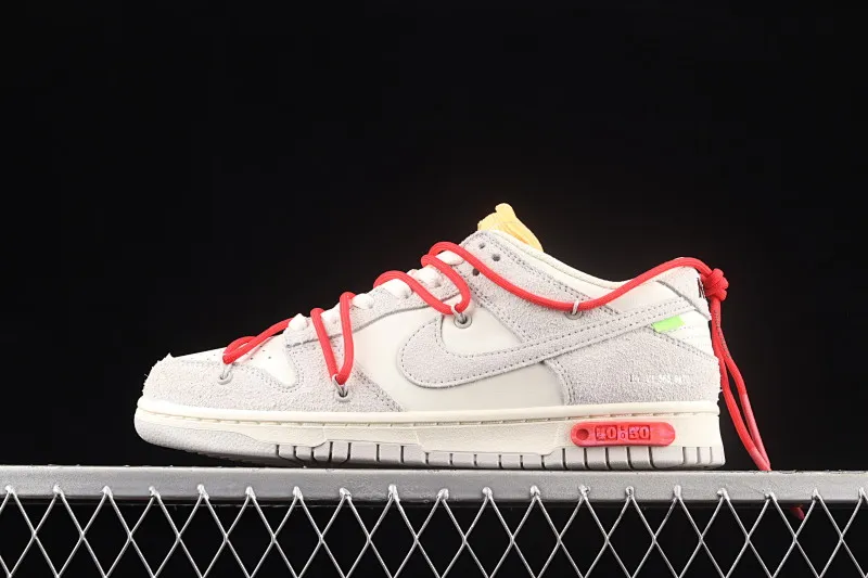 All Categories Nk SB Dunk Series Nk SB Dunk Low Low-top Sneakers Pure Original Version OF x Nk Dunk Low OW Suede SB Smashed Backboard Fashion Casual Sneakers DJ0950-103
